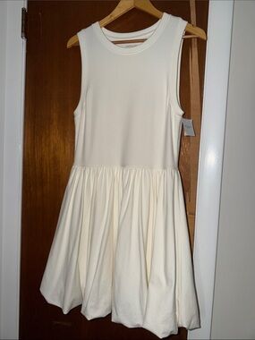 NWT AE White Bubble Skirt Dress